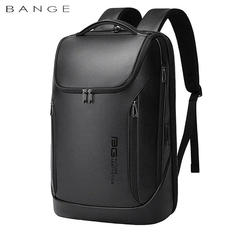 Sac à Dos en Cuir Véritable Bange BG091 | Port USB Intégré