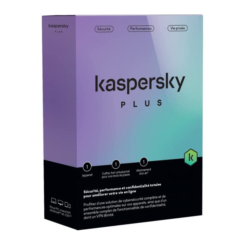 Antivirus Kaspersky plus | 10 postes | 1 an