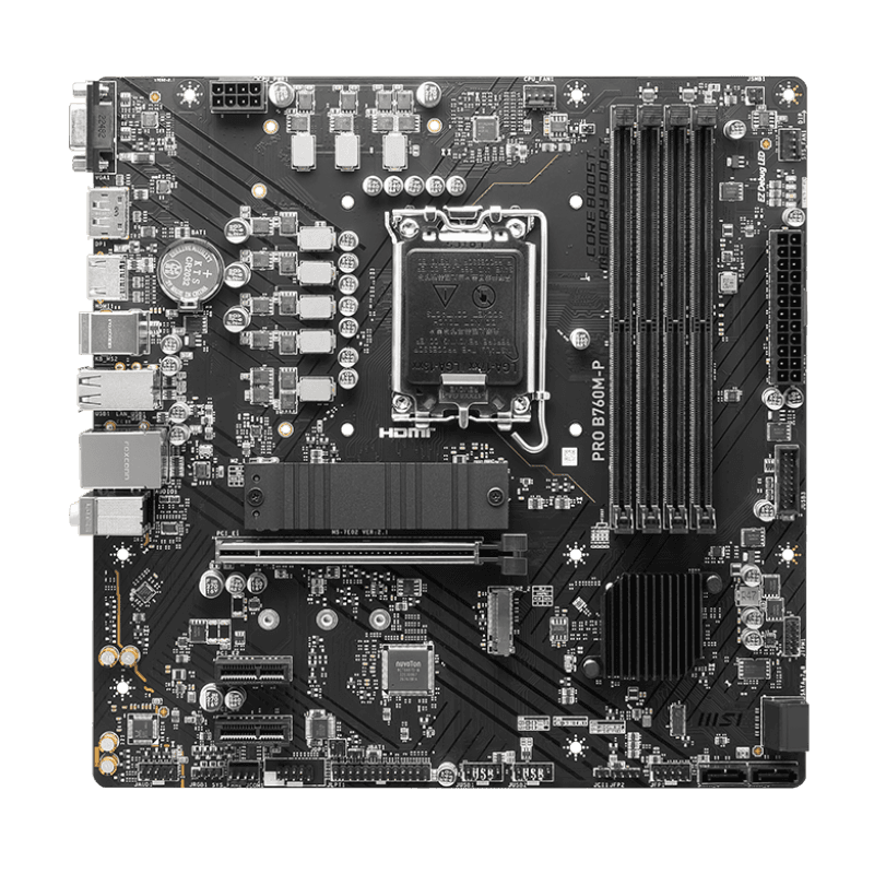 Carte mère MSI PRO B760M-P DDR5 mATX (911-7E02-019) 2