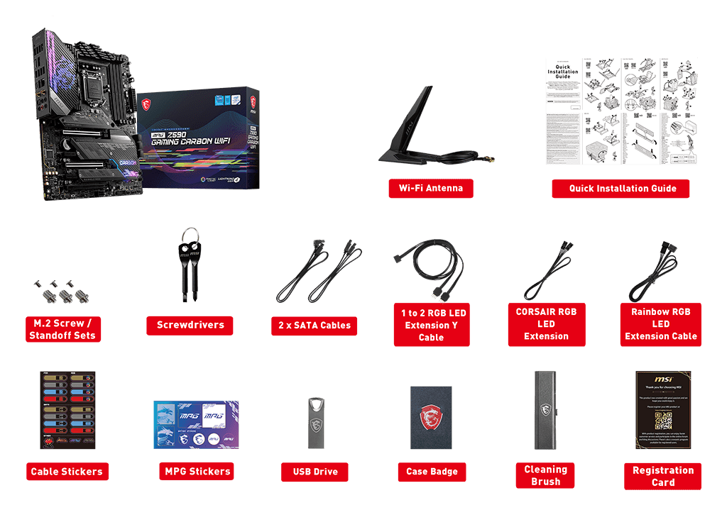 CARTE MERE MSI MPG Z590 GAMING CARBON WIFI 5