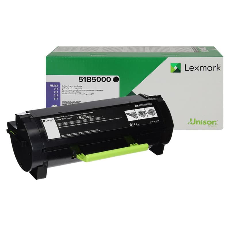 Toner Original Lexmark 51B5000 | Noir | 2500 pages