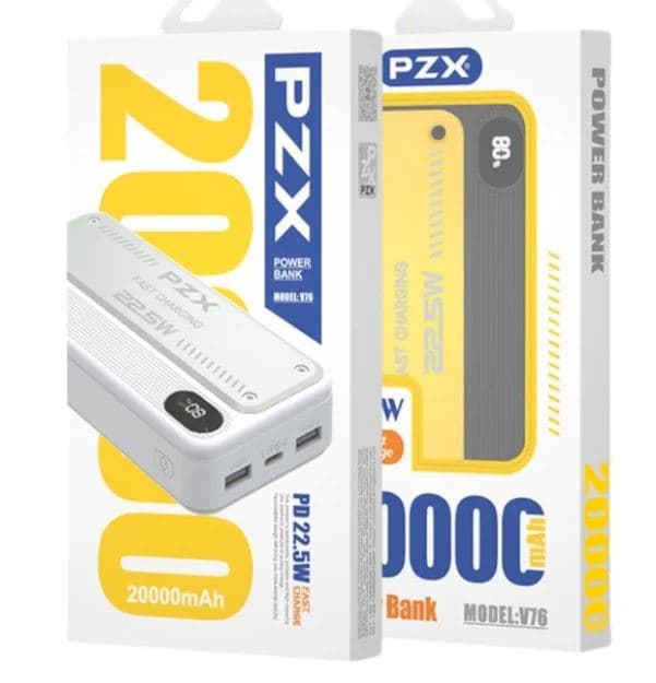 Power Bank PZX 20000Mah fast charging 22.5W V76 2