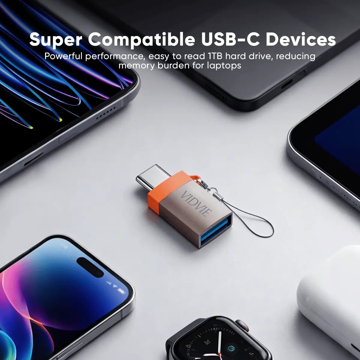 Adaptateur VIDVIE Al1128 Type-C Otg 3