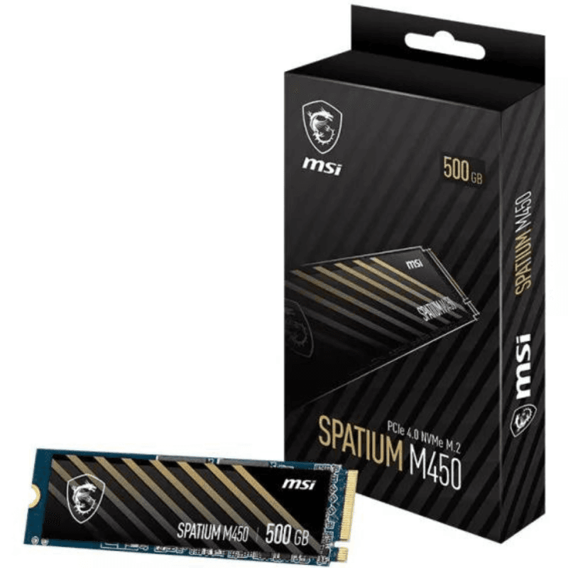 Disque Dur Interne SSD MSI SPATIUM M450 PCIe 4.0 NVMe M.2 | 500 Go