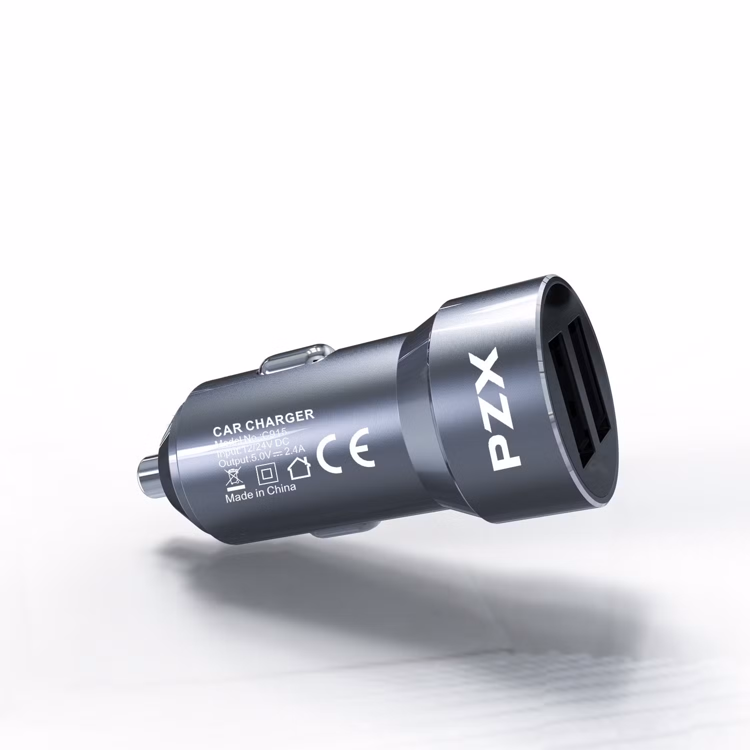 Pzx C915 2 4A Smart Dual USB Quick Charging Car Charger